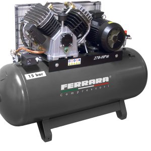Oil-lubricated double-stage Industrial compressors with belt drive