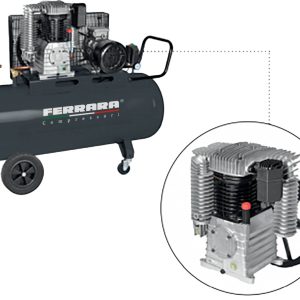 Oil-lubricated single-stage Industrial compressors with belt drive