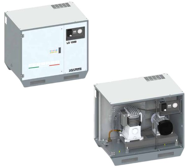 Silent double-stage Industrial compressors with belt drive - Air Dryer
