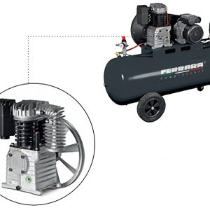 Oil-lubricated single-stage Industrial compressors with belt drive