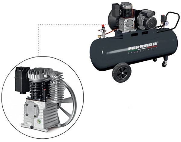 Oil-lubricated single-stage Industrial compressors with belt drive